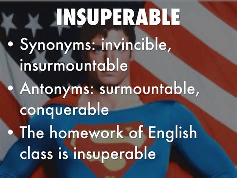 insuperable antonyms|Insuperable Synonyms: 5 Synonyms and Antonyms for .